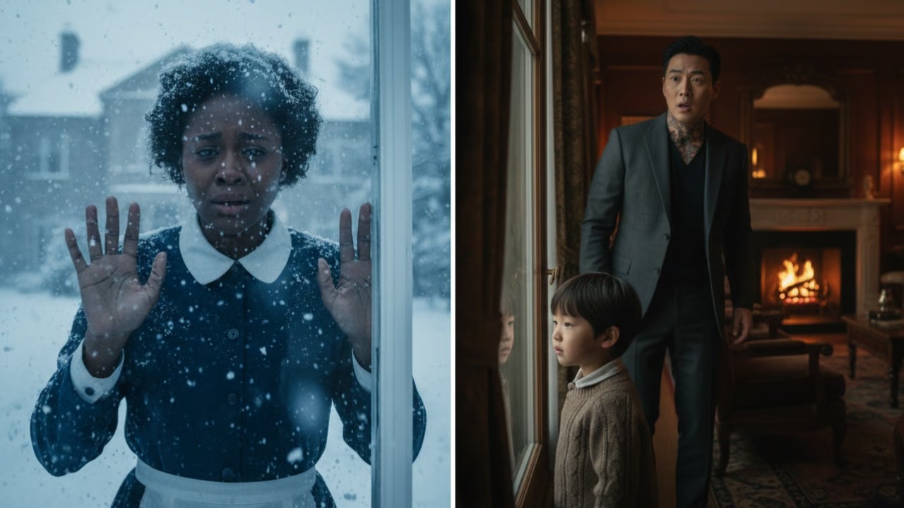 Grandmother Locked the Black Maid Out in the Snow — The Boss Found His Son Crying at the Window