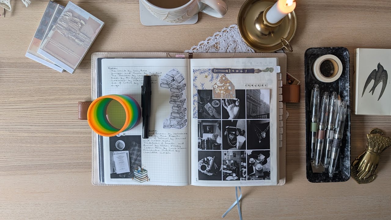 Январские страницы + покупки канцелярских товаров в Лондоне ✸ papertessdesigns формат A5 без указ...