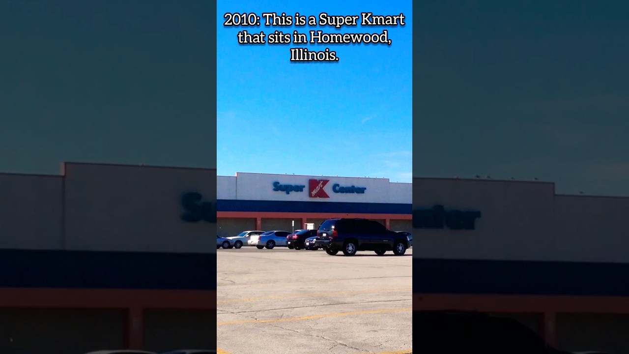 This ABANDONED Kmart 🛍🏬 and Walmart Supercenter 🔆🏪 in Homewood, Illinois IS GONE FOREVER! 😢 #shorts