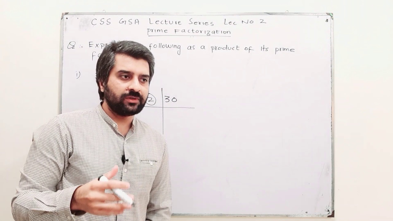 Серия лекций по общим наукам и способностям Css Lec 2. Разложение на простые множители