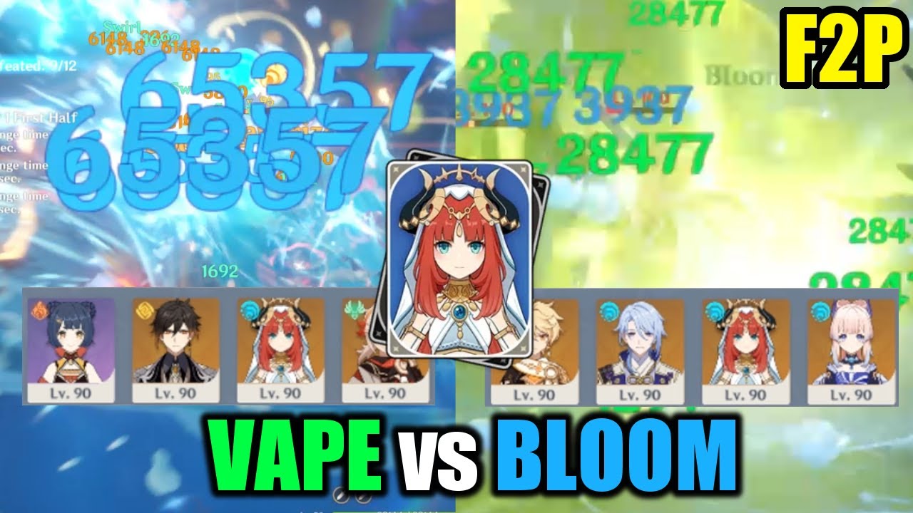 [F2P] Bloom vs Vape Nilou Teams Abyss Showcase