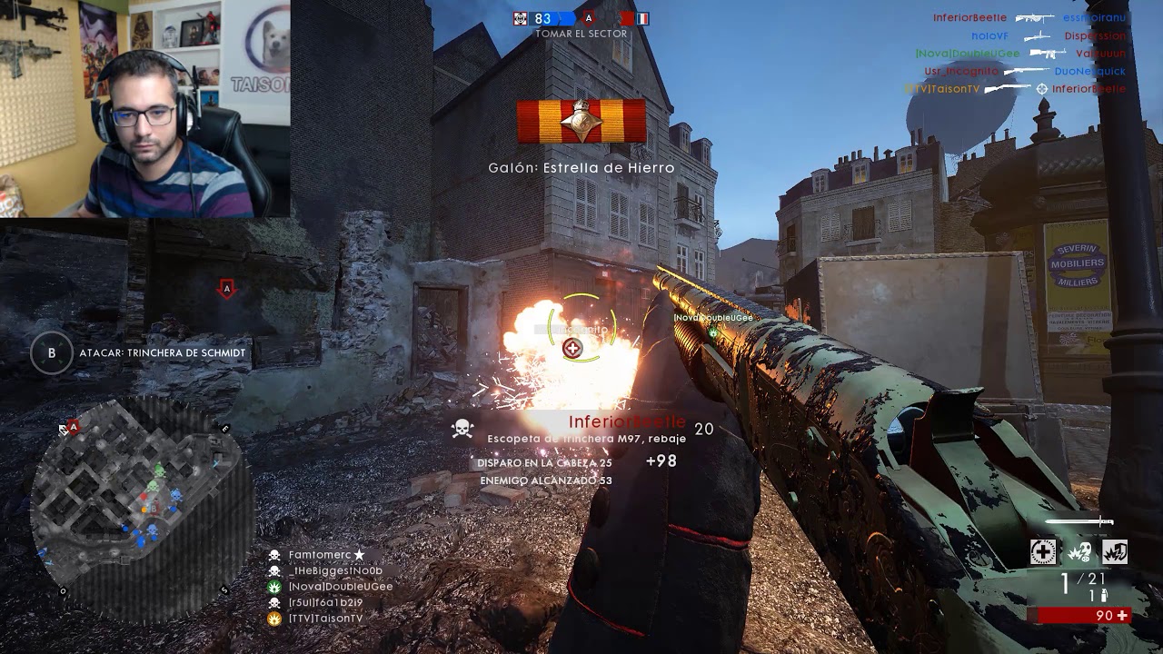 Battlefield 1 Operación Rompiendo Caras con Asaltante y Escopeta