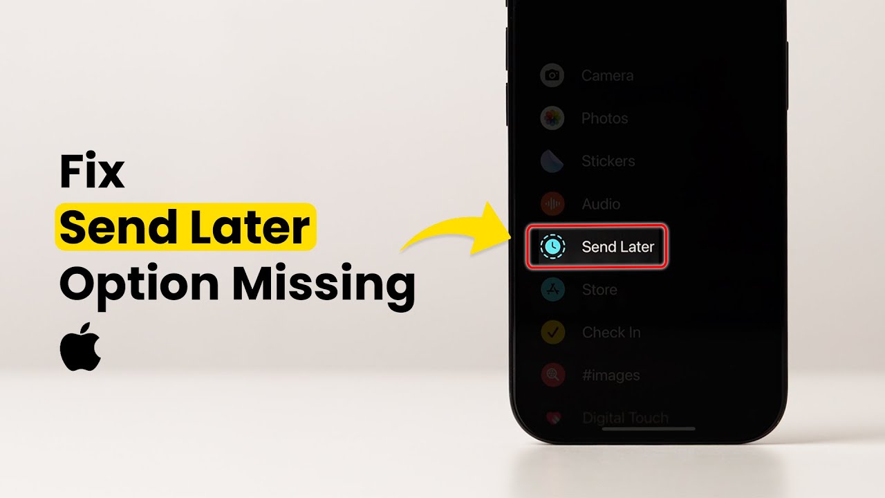 How To Fix Send Later Option Missing For iPhone Messages?
