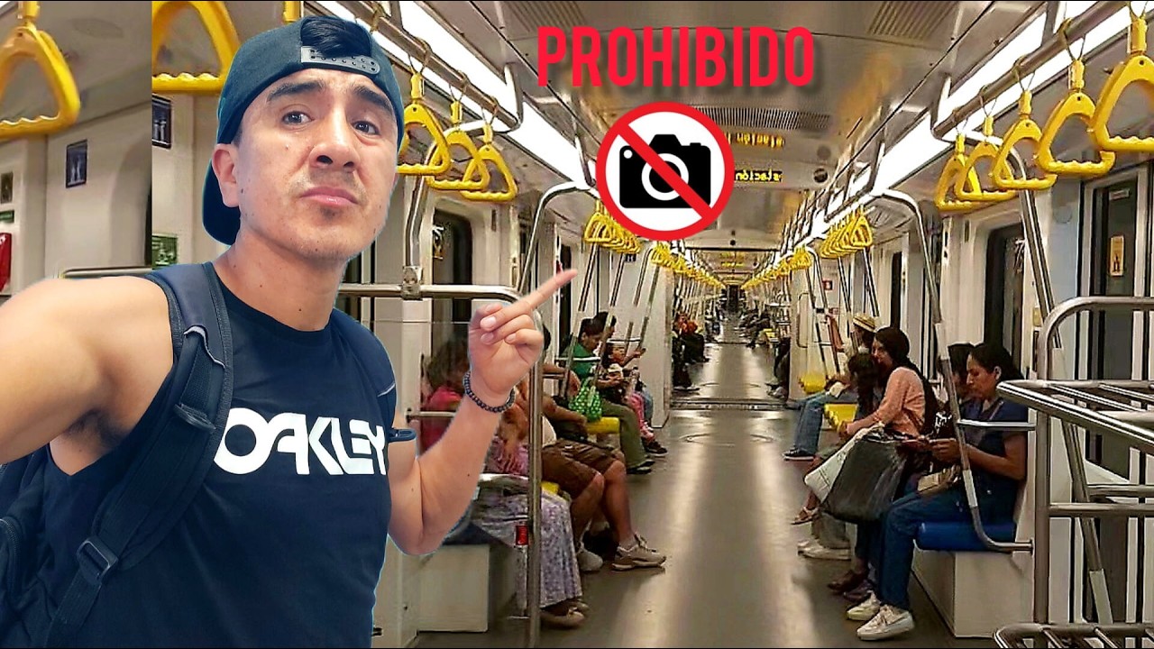 EST&Agrave; PROHIBIDO GRABAR EN ESTE LUGAR. L&iacute;nea 2 del metro de Lima