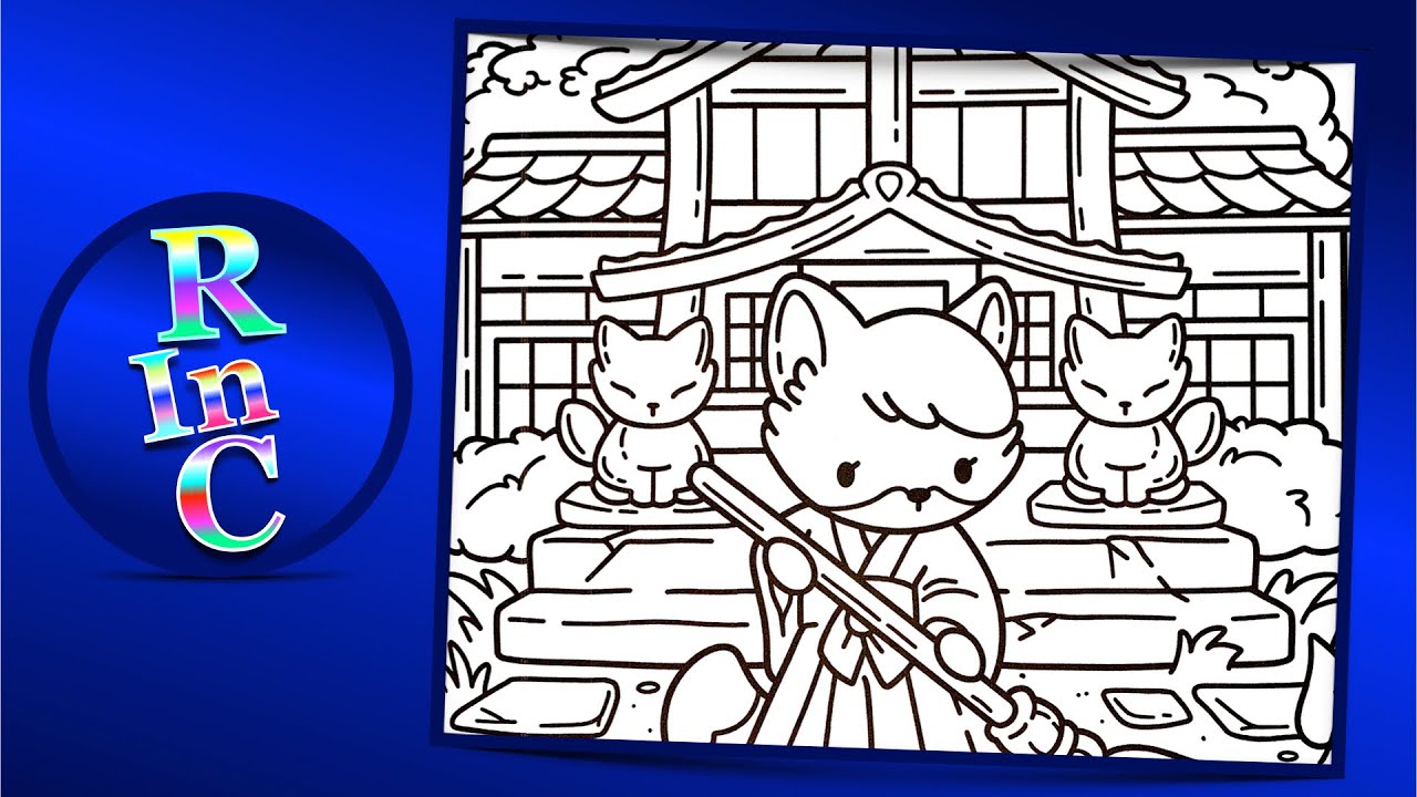 Relaxing Coloring Page | Cozy Japan Coloring Book - Jade Summer |  Reelax In Color