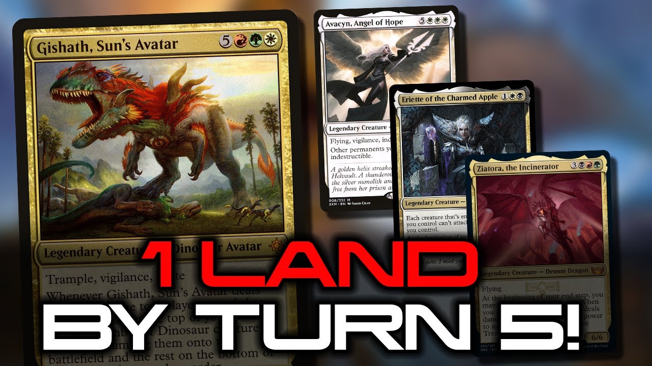 Gishath Sun's Avatar | Dinosaur Tribal  EDH Game Play | tribalkai