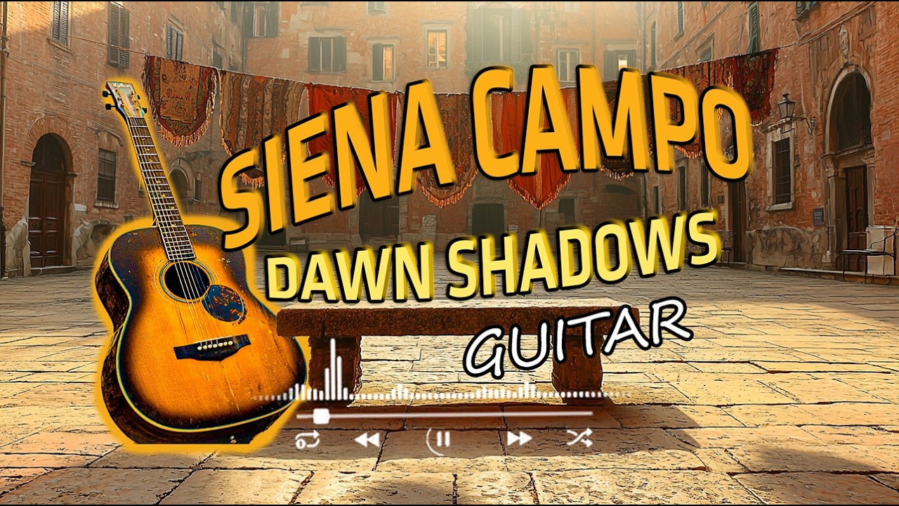 Siena Campo Dawn Shadows Guitar | 2 Hours Piazza del Campo Quiet Majesty