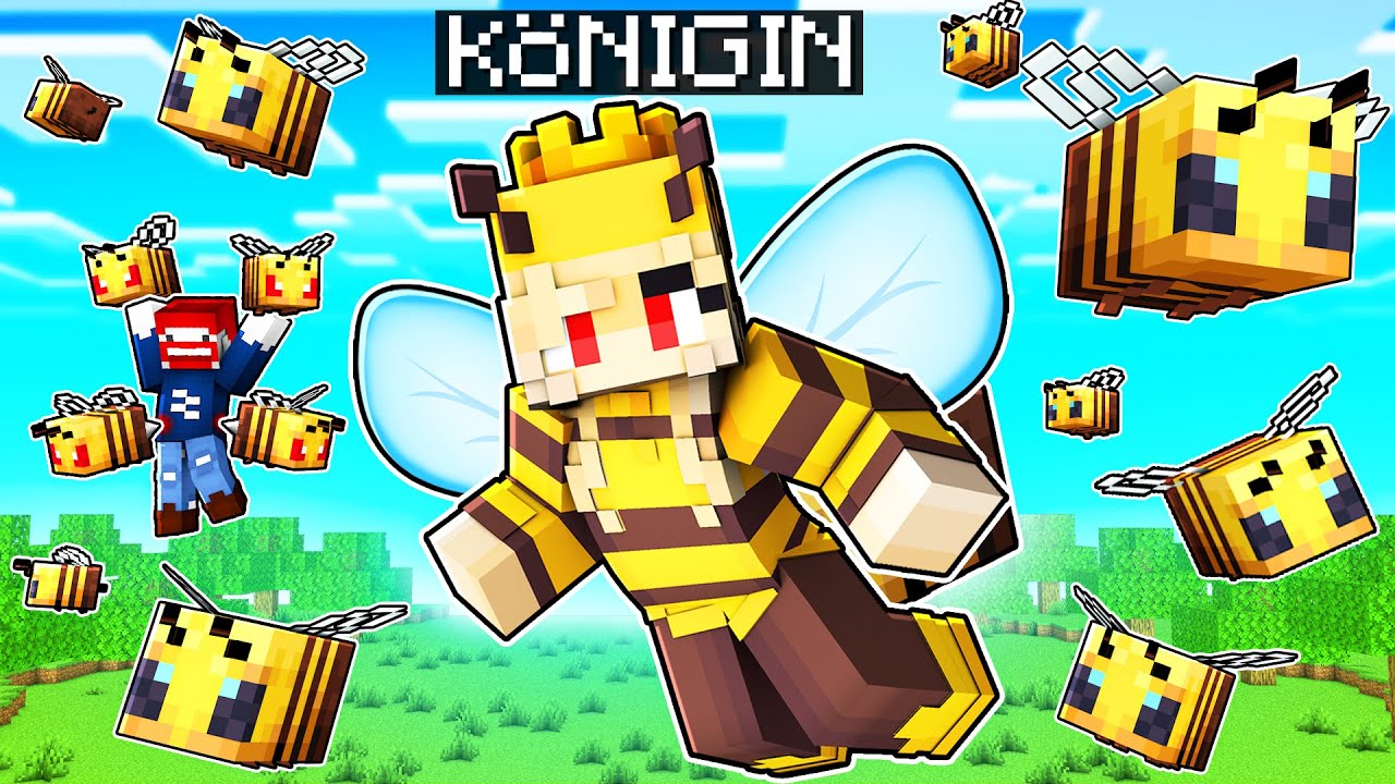 ich werde BIENENKÖNIGIN in MINECRAFT FREUNDE!