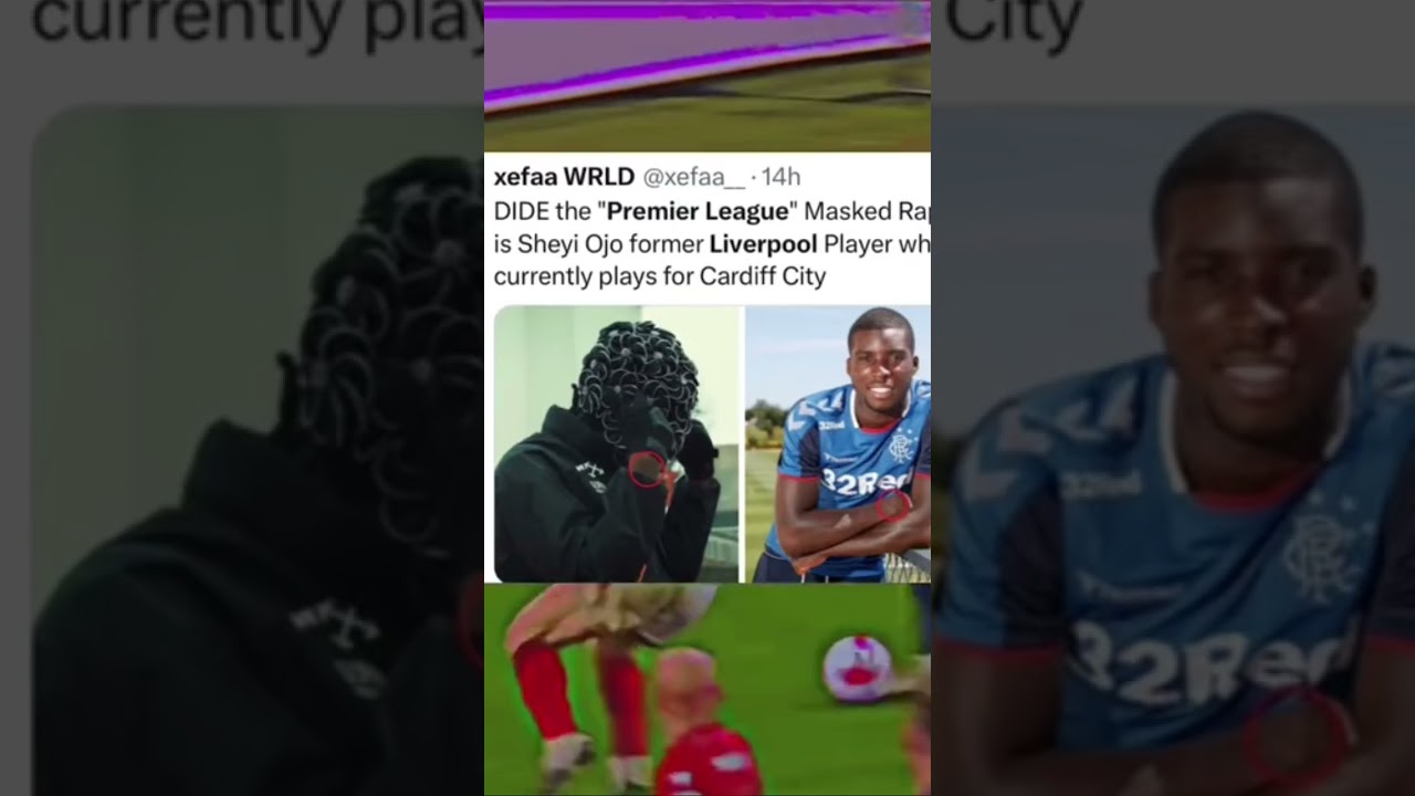 DIDE the unknown masked rapper revealed😮 #dide #shorts #premierleague