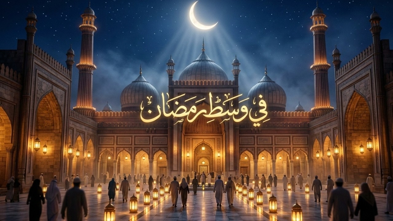 في وسط رمضان 🌙 نشيد رمضاني مؤثّر | Mid-Ramadan Reflection Nasheed 2026 | Emotional Arabic Nasheed