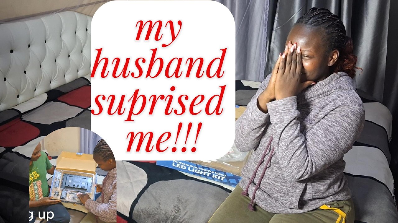 MY HUSBAND❤️ SUPRISED ME‼️😮😲did I cry🥲🥲💥??find out//daily vlog/new owner of LED light..😊