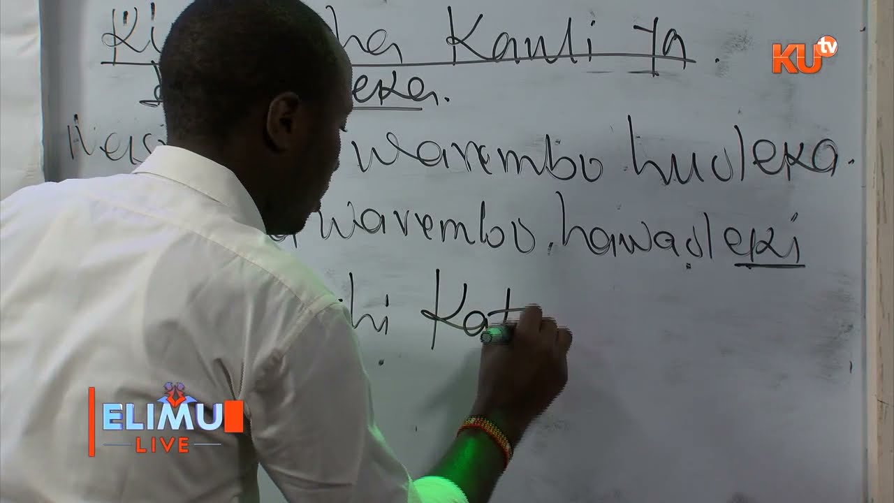 KISWAHILI- KIDATO CHA 4. MADA-SARUFI NA MW. MOSES KIMEU
