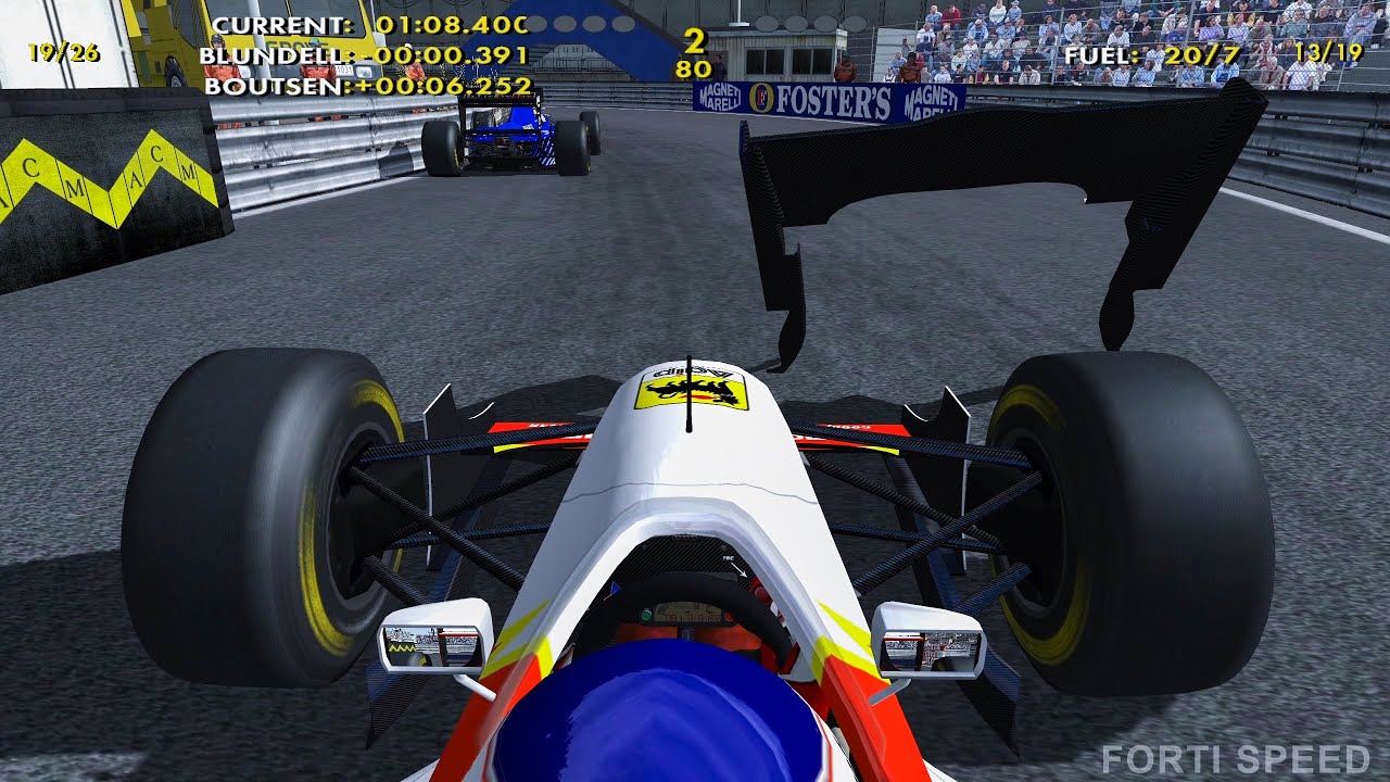 F1 1993 | Michele Alboreto Onboard | Monte-Carlo, Monaco | Lola Ferrari | F1 Challenge | HD