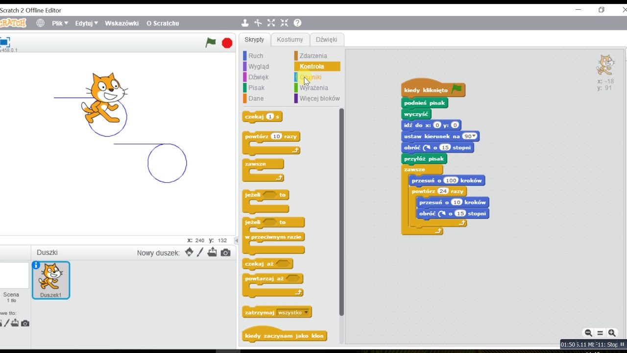 Scratch cw1 Tworzymy program rysujący