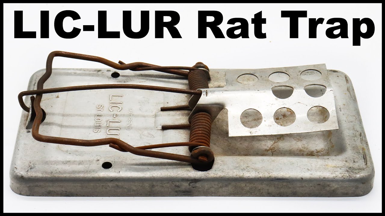The LIC-LUR Vintage Rat Trap Uses Water As Bait - Very Unique Rat Trap. Mousetrap Monday