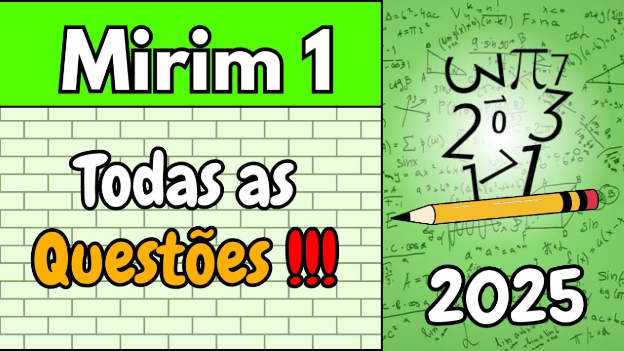 Correção da Prova OBMEP mirim 1 fase 1 2025