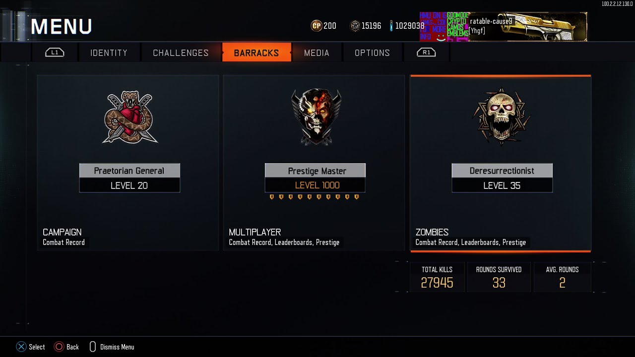 BO3 DUPE 203 stack glitch