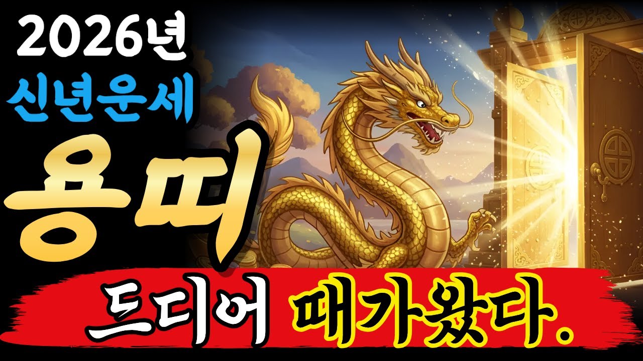 용띠 2026년 드디어 결실을 맺습니다 준비하세요