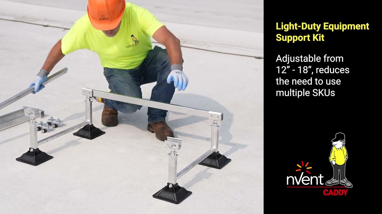 nVent CADDY Pyramid Light-Duty Equipment Support and Extension Frame Installation