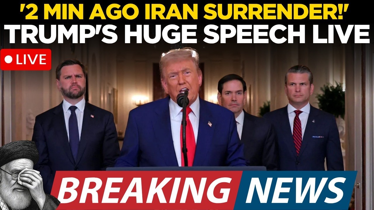 Trump Iran Announcement LIVE: President Trump Delivers Major Statement From White House | Trump