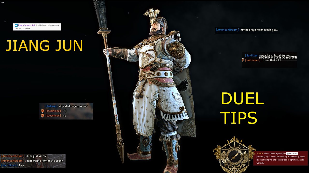 [For Honor] JIANG JUN DUEL TIPS AND TRICKS #1