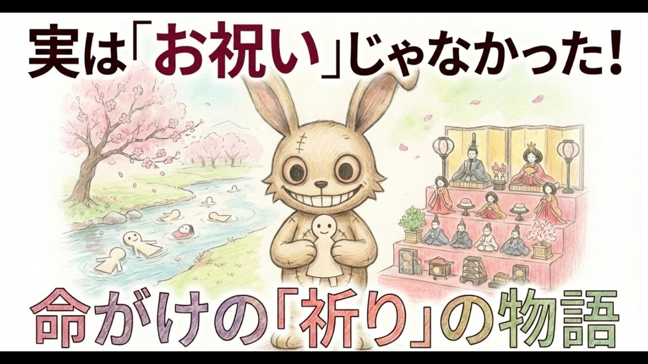 なぜ雛人形は「身代わり」として捨てられたのか？桃の節句に隠された恐ろしい起源と日本人の優しい祈りの物語
