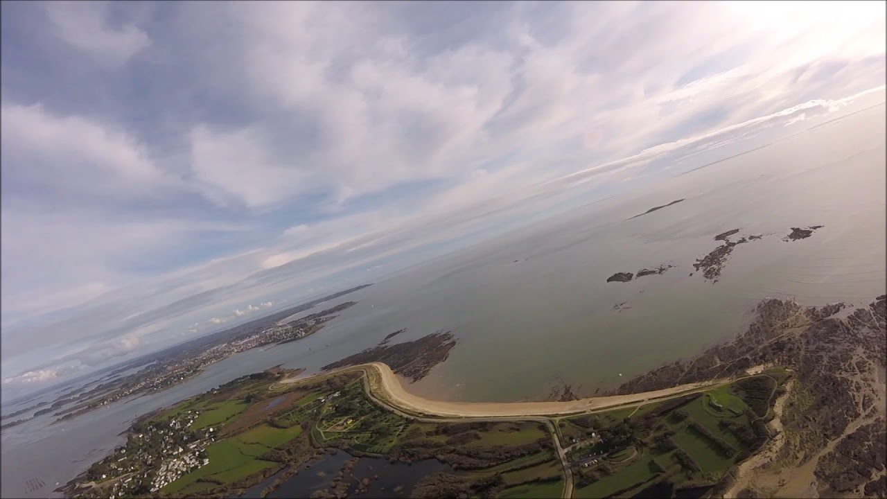 Locmariaquer Bretagne, paramoteur du 5 fevrier 2021