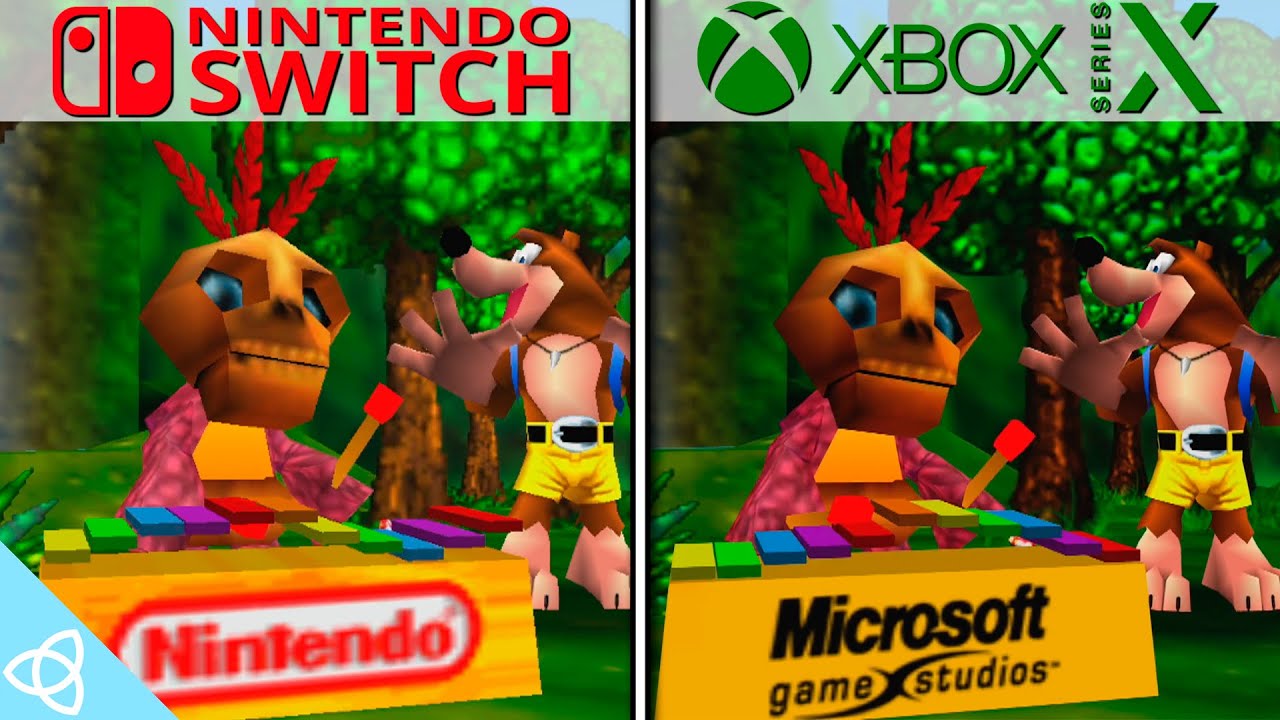 Banjo-Kazooie - Nintendo Switch vs. Xbox Series X | Side by Side