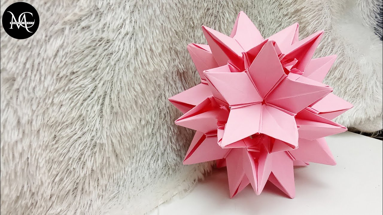 Origami Crocus Kusudama / Origami Crocus Kusudama by Ekaterina Lukasheva 
