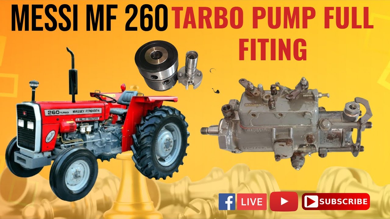Easy Way to Set Tractor 260 Fuel Pump | MF 260 Pump Setting & Repair Guide