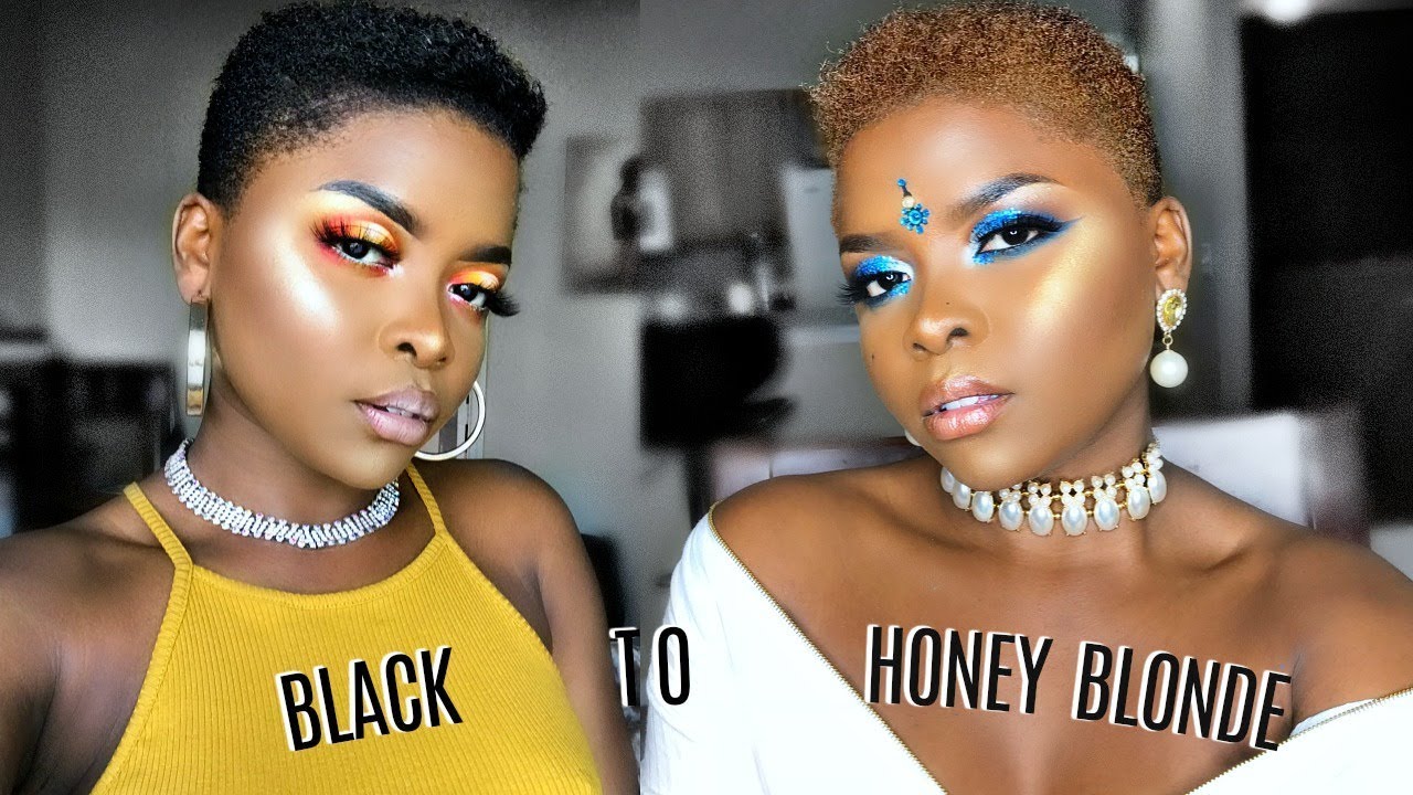 FROM BLACK TO HONEY BLONDE NO BLEACH NEEDED!!!