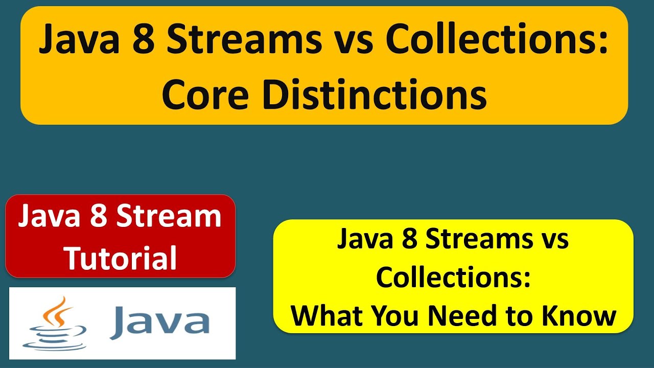 Java 8 Streams vs Collections: Core Distinctions | Java 8 streams | Streams in Java 8