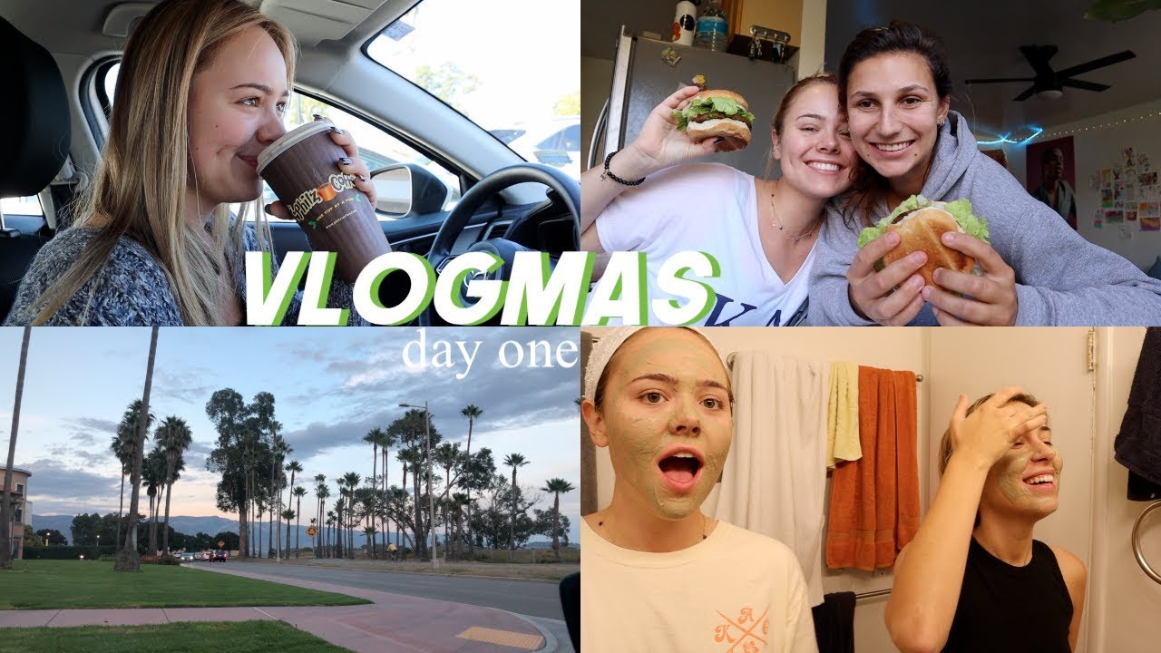 VLOGMAS: finals in college, self care, and going plant based!