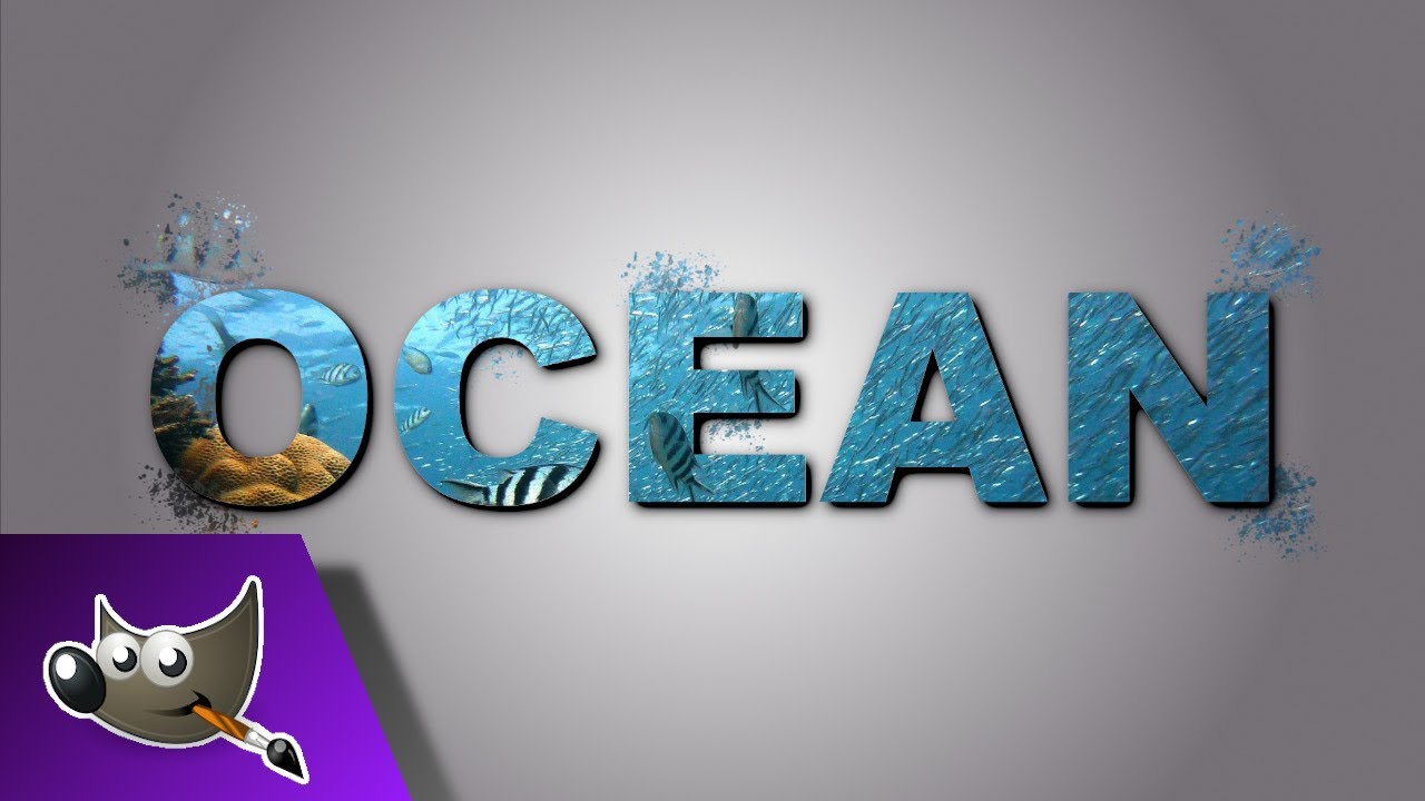 HOW TO PUT AN IMAGE INSIDE TEXT USING GIMP: making text stand out with this great effect tutorial