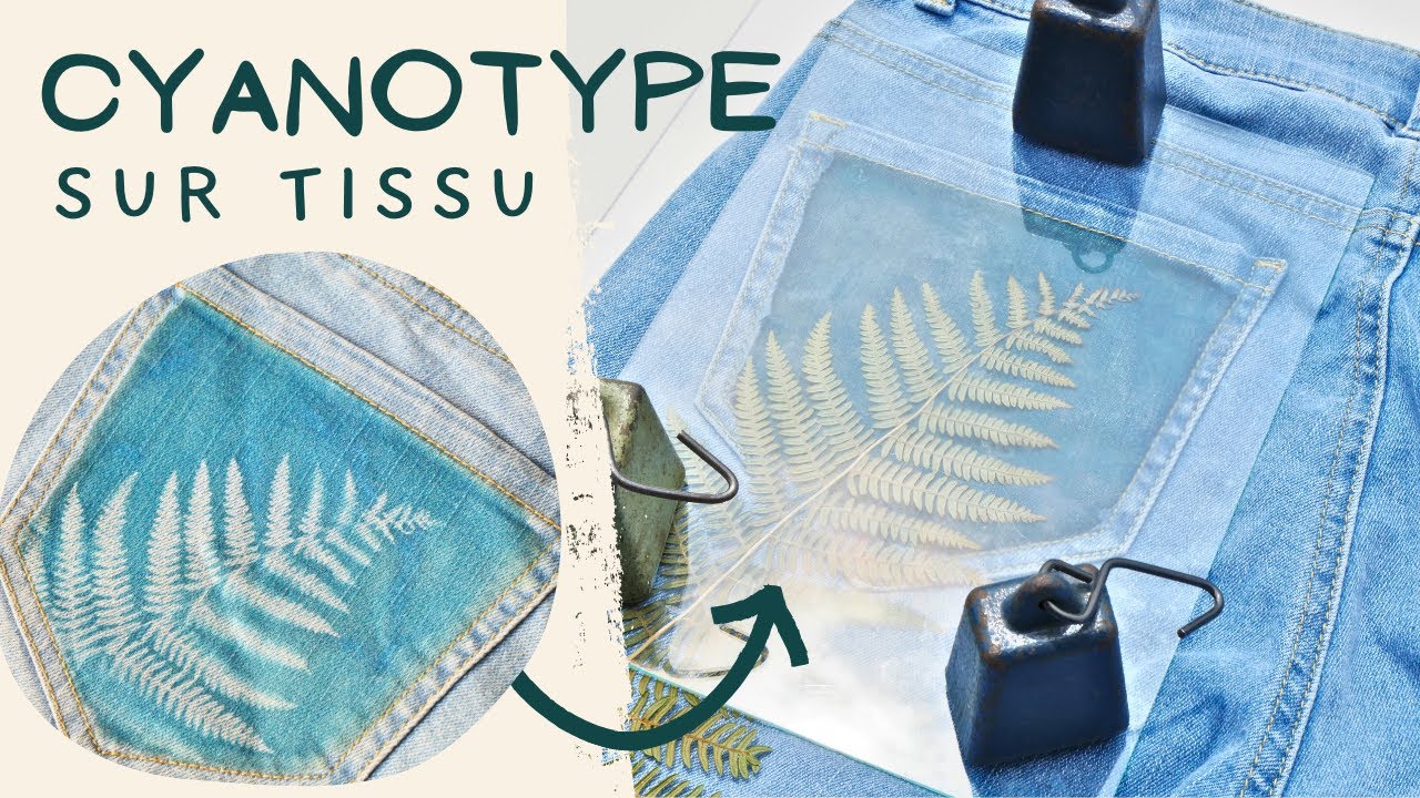 Cyanotype sur tissu: la méthode simple, étape par étape