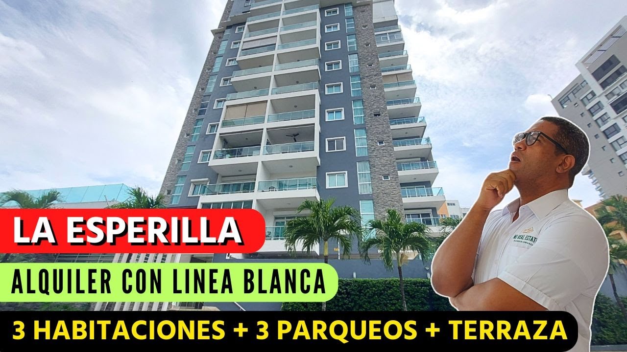ALQUILER EN LA ESPERILLA | SANTO DOMINGO | 3 HABITACIONES CON TERRAZA PRIVADA | CESAR RAMIREZ-MJ