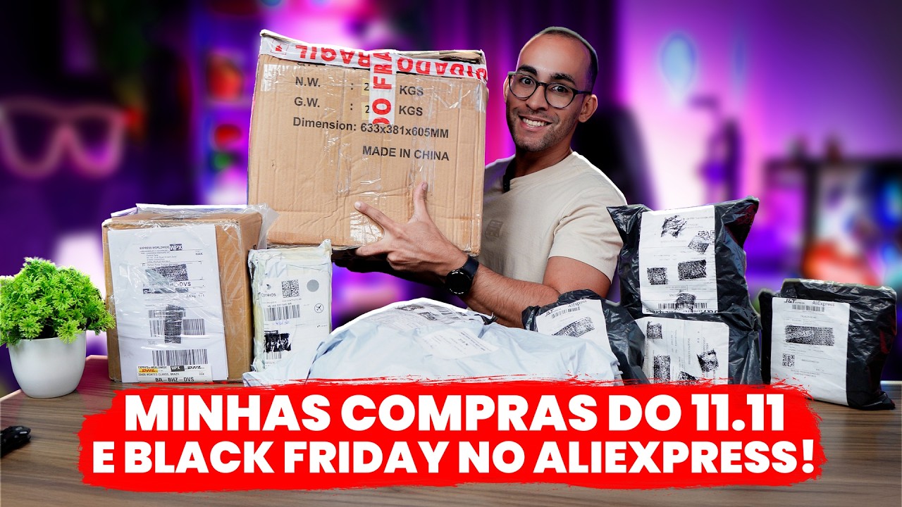 MEGA UNBOXING DE IMPORTADOS DO ALIEXPRESS E AMAZON COM PRODUTOS LANÇAMENTOS!