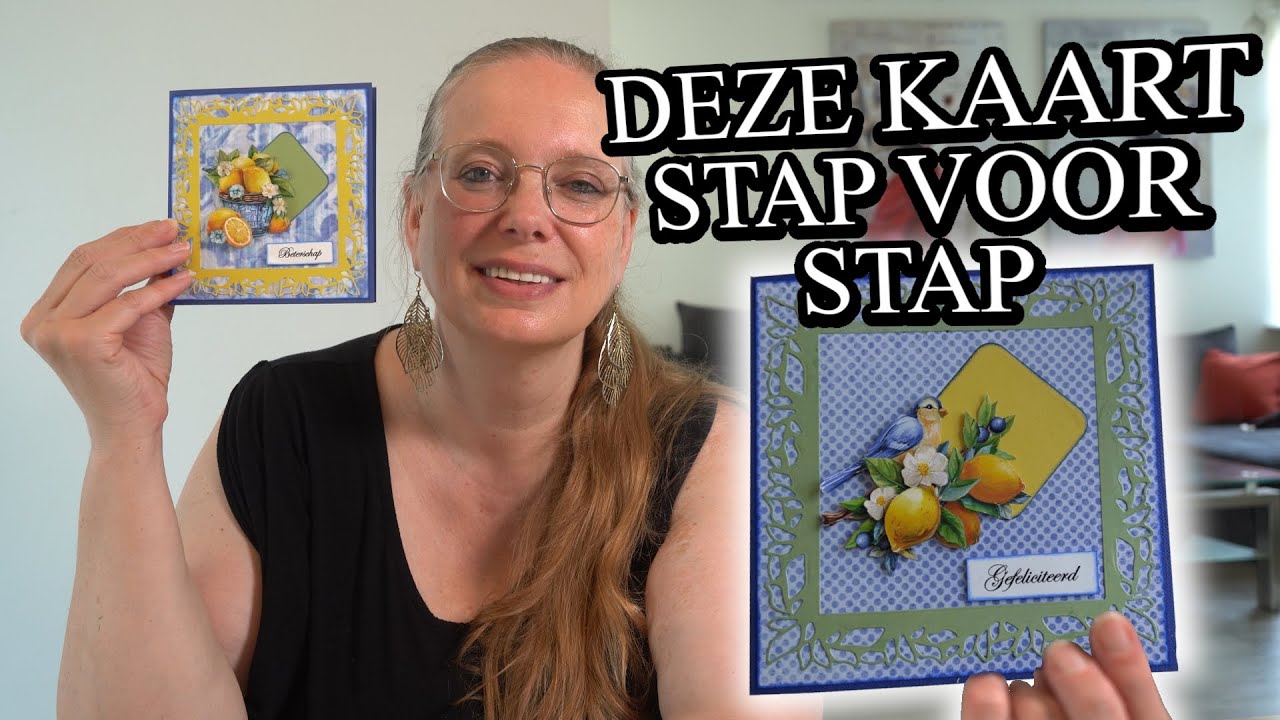 Kaart maken met Lemon Breeze Collectie