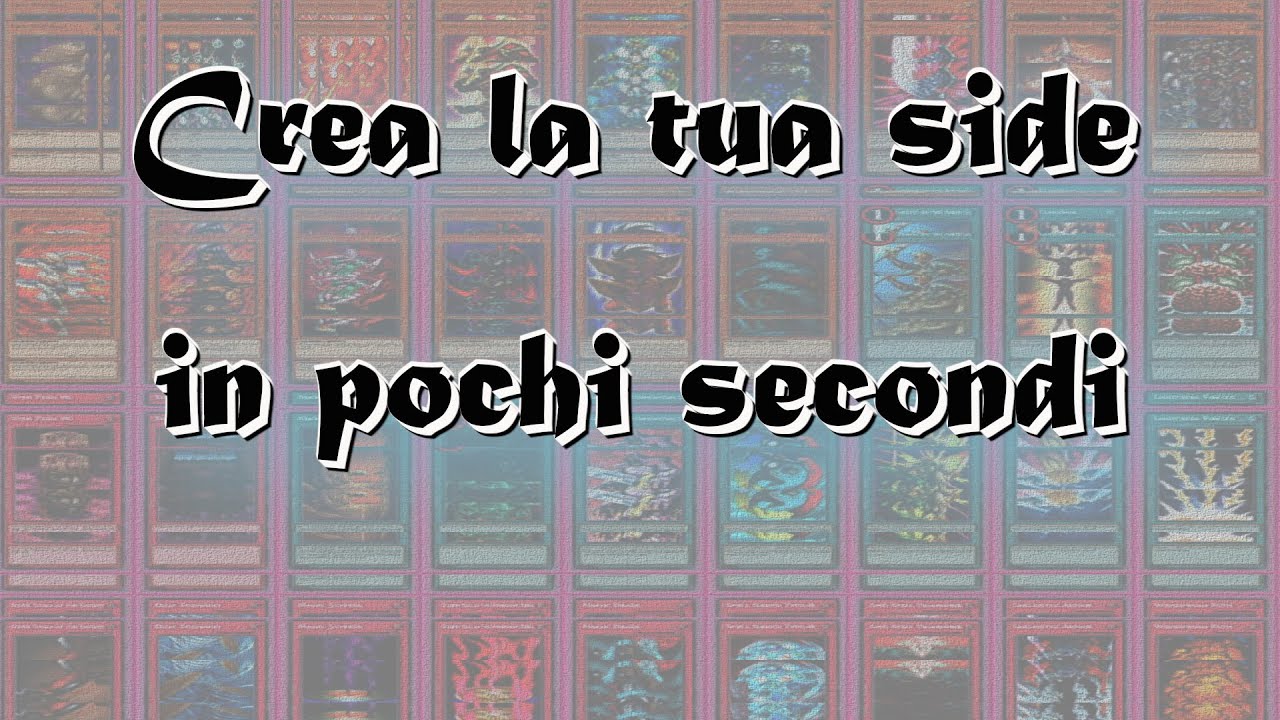 La Guida al Goat Format - Yu-Gi-Oh! La Side, come creare la propria side in pochi secondi!
