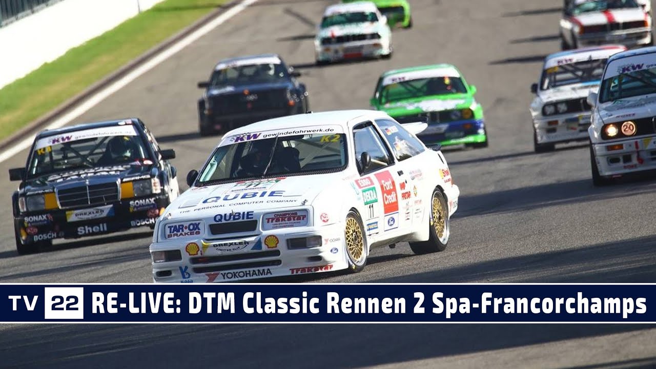 MOTOR TV22: RE-LIVE DTM Classic aus Spa-Francorchamps Rennen 2 2022