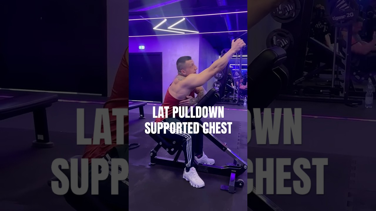 LAT PULLDOWN SUPPORTED CHEST 💪 #trening #siłownia #gym #forma #forma #fit