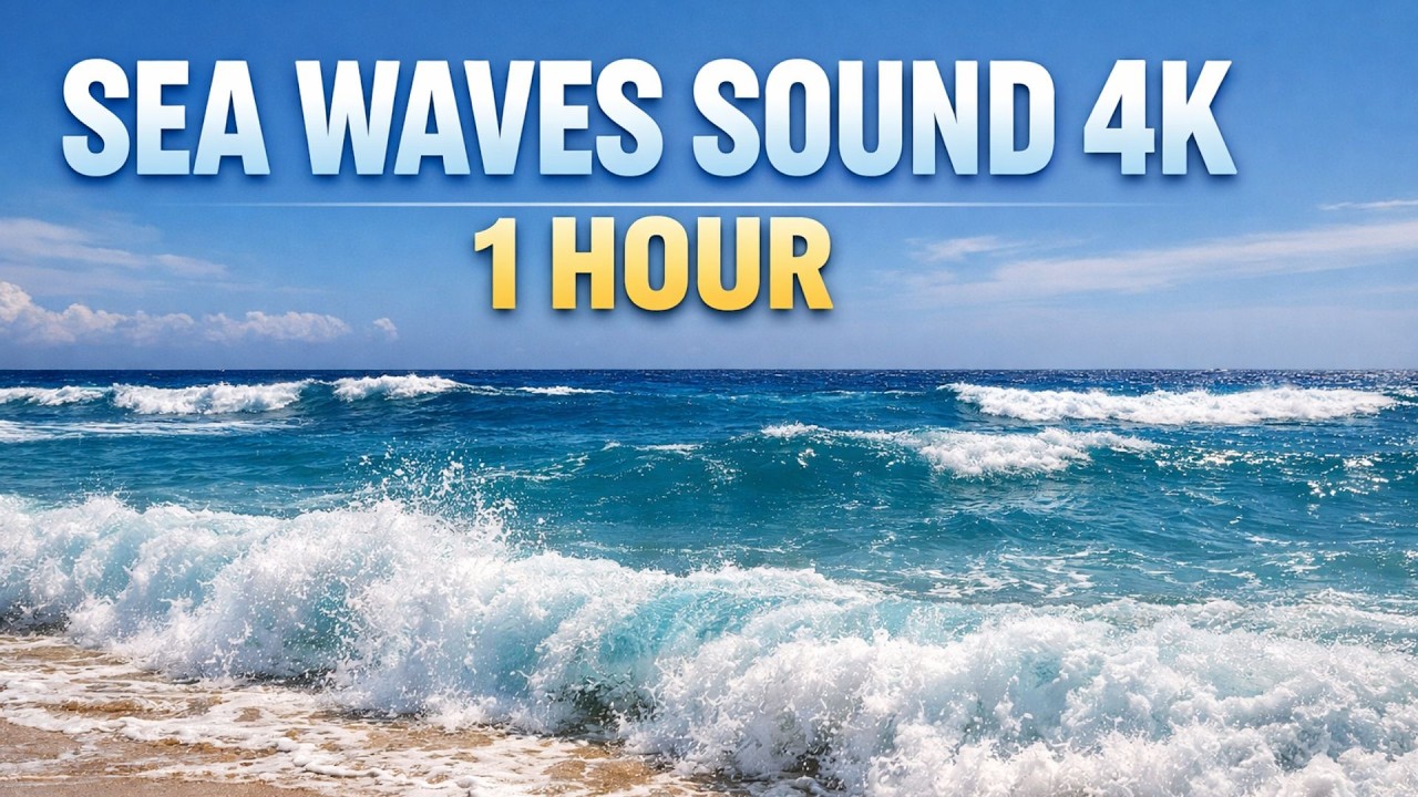 SEA WAVES SOUND 4K 1 HOUR  @chilmx