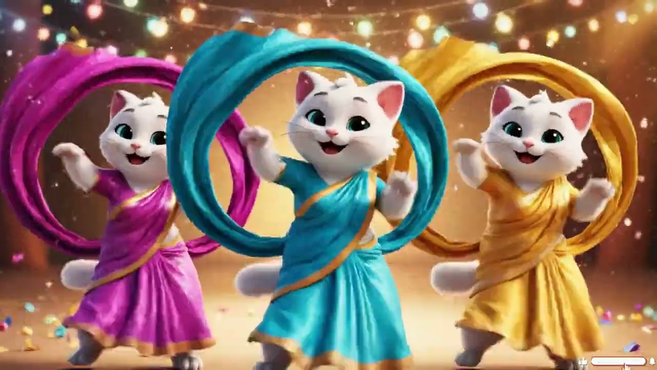 Four Cats Dancing Like Humans 🐱💃 | Cute & Funny Cat Dance Video#catdancing #dancingcats #cutecats