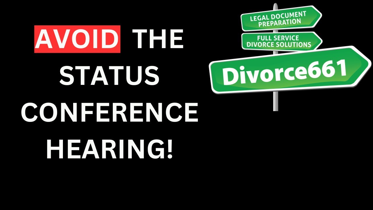 What Is A Divorce Status Conference Hearing & How To Avoid It : Los Angeles Divorce #divorce661