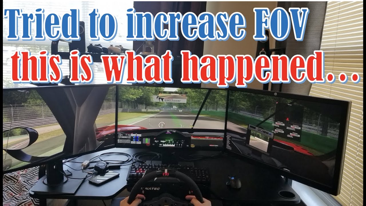 Improving my sim racing FOV with the Huanuo HNSS8 monitor mount