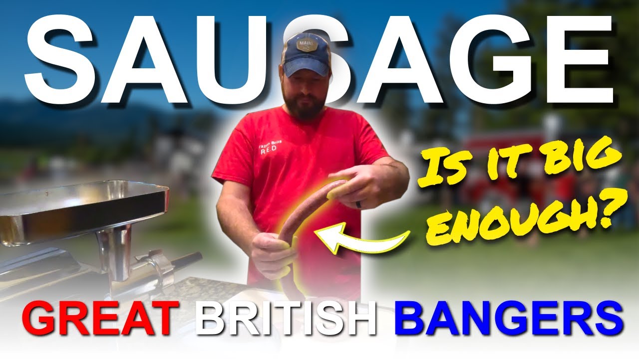 Homemade British beef bangers!