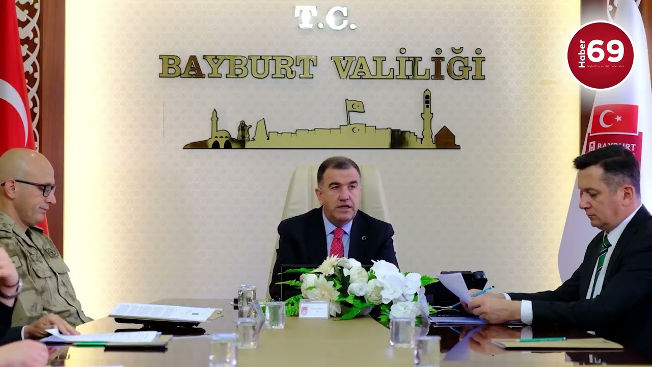 Bayburt'ta Eylül Ayı Güvenlik ve Asayiş Bilgilendirme Toplantısı yapıldı