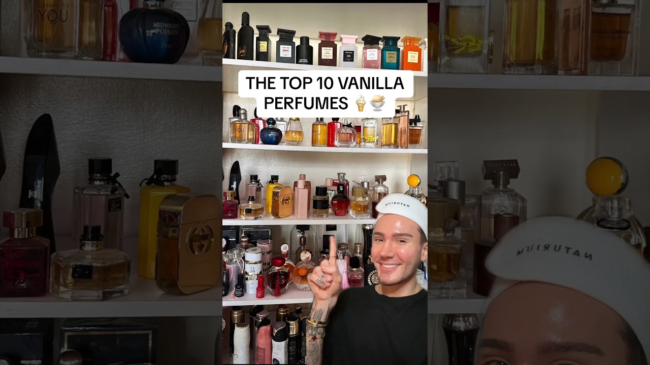 TOP 10 VANILLA PERFUMES!😱 (follow for more!💗) #perfume #perfumes #fragrance #beauty #beautytips