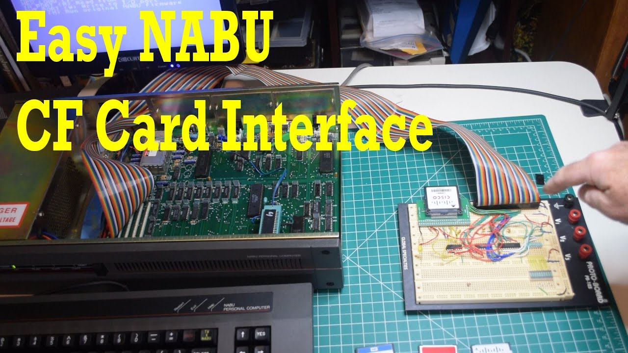 Easy NABU CF Card Interface Breadboard Project #maker #retrocomputer #cpm