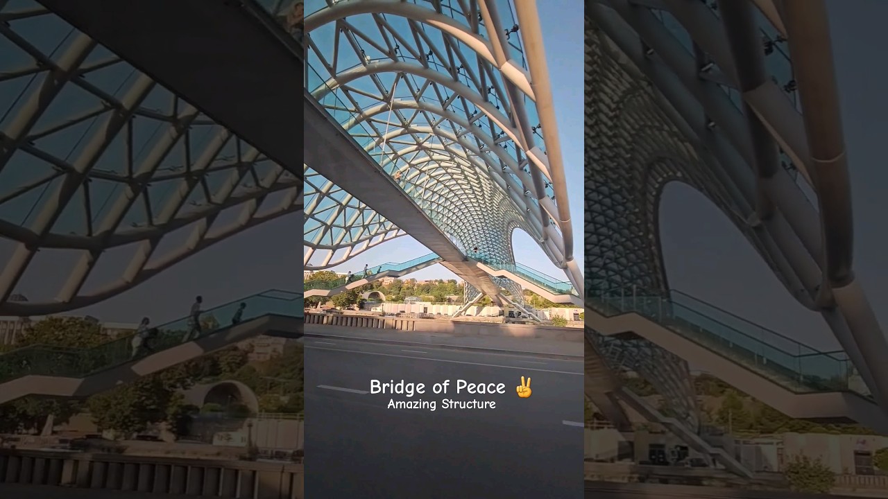Bridge of Peace is a great symbol in Georgia. At night it's feels great to be here. #georgia #peace